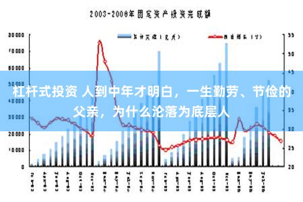 杠杆式投资 人到中年才明白，一生勤劳、节俭的父亲，为什么沦落为底层人